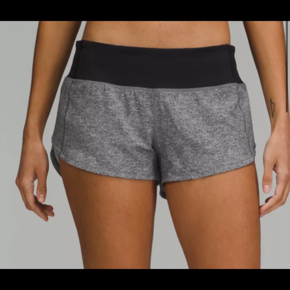 lululemon gray short shorts